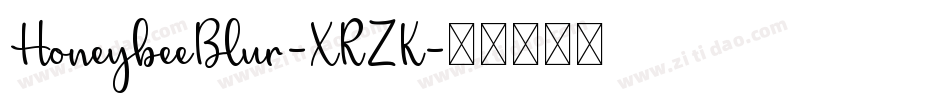 HoneybeeBlur-XRZK字体转换