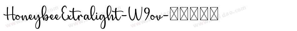 HoneybeeExtralight-W9ov字体转换
