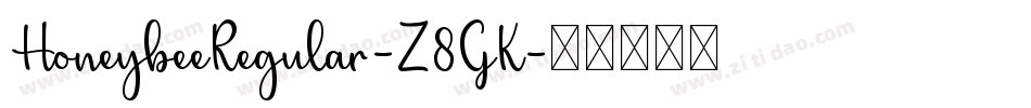 HoneybeeRegular-Z8GK字体转换