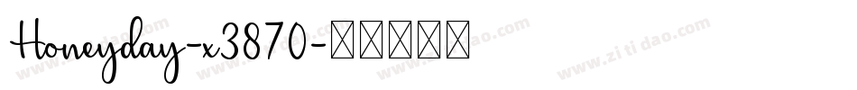 Honeyday-x3870字体转换