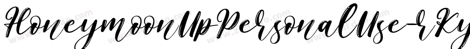 HoneymoonUpPersonalUse-rKyL字体转换