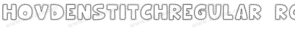 HovdenStitchRegular-rgx57字体转换