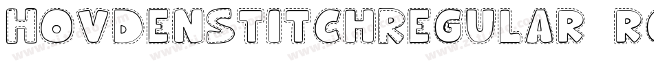 HovdenStitchRegular-rgx57字体转换