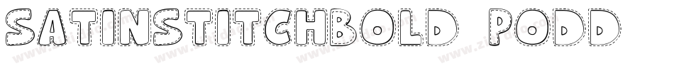 SatinStitchBold-Podd字体转换