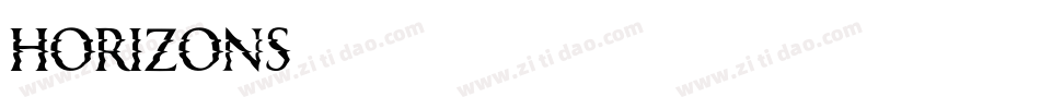 Horizons字体转换