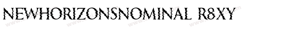 NewHorizonsNominal-r8Xy字体转换