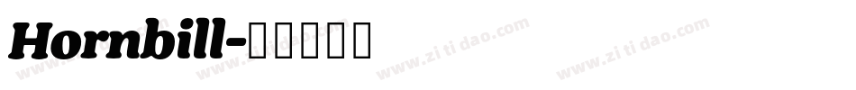 Hornbill字体转换