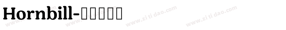 Hornbill字体转换