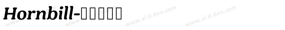 Hornbill字体转换
