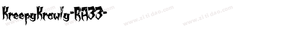 KreepyKrawly-RA33字体转换