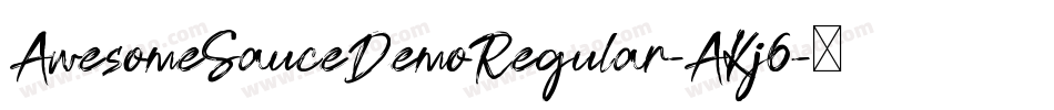AwesomeSauceDemoRegular-AKj6字体转换