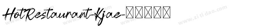 HotRestaurant-Kjae字体转换