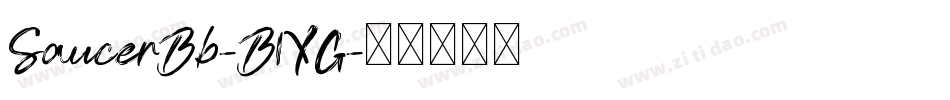 SaucerBb-B1YG字体转换