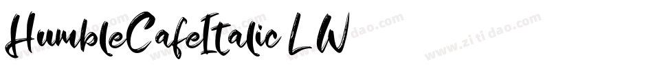 HumbleCafeItalic-L6W3字体转换