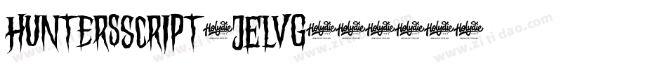 HuntersScript-jELVG字体转换
