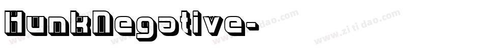 HunkNegative字体转换