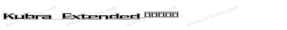 Kubra_Extended字体转换
