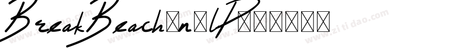 BreakBeach-n6lP字体转换
