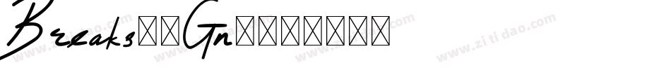 Breaks-3Gn8字体转换