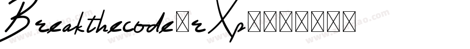 Breakthecode-rXp8字体转换