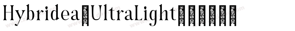 Hybridea-UltraLight字体转换