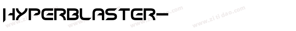Hyperblaster字体转换