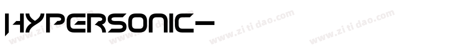 Hypersonic字体转换