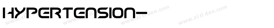hypertension字体转换