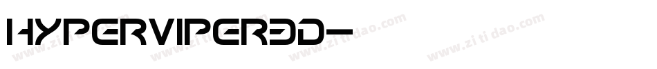 hyperviper3d字体转换