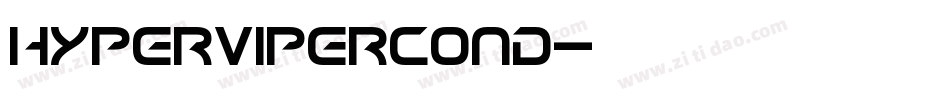 hypervipercond字体转换
