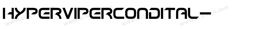 hypervipercondital字体转换