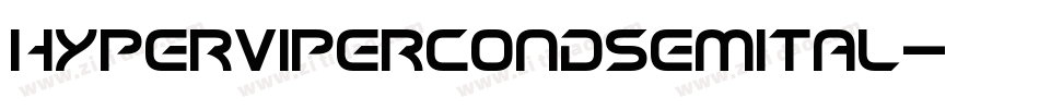hypervipercondsemital字体转换