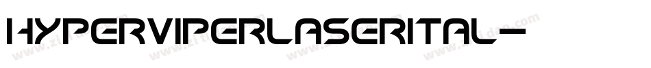 hyperviperlaserital字体转换