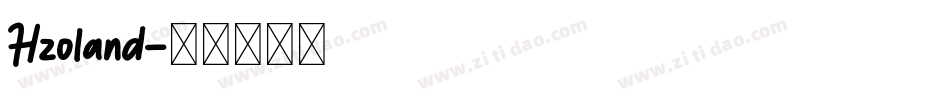 Hzoland字体转换
