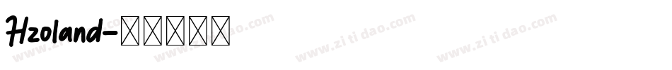 Hzoland字体转换