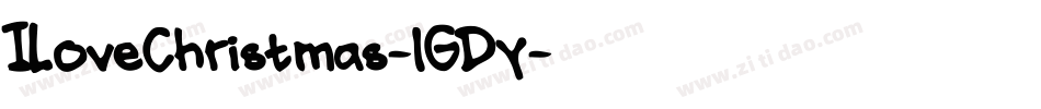 ILoveChristmas-lGDy字体转换