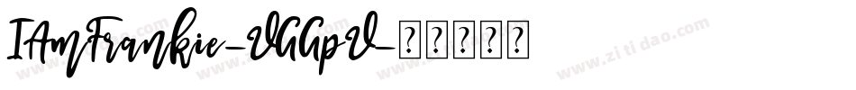 IAmFrankie-VGGpV字体转换