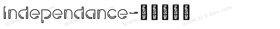 Independance字体转换