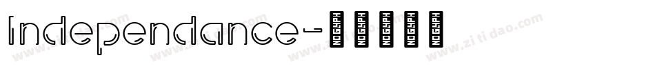 Independance字体转换