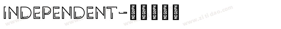 INDEPENDENT字体转换