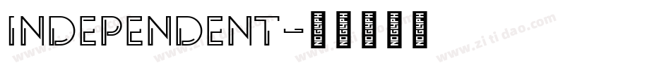 INDEPENDENT字体转换