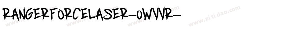 RangerForceLaser-0WvVR字体转换