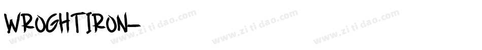 WroghtIron字体转换