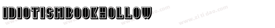 IdiotismBookHollow字体转换