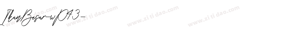 IkanBesar-wP43字体转换