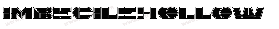ImbecileHollow字体转换