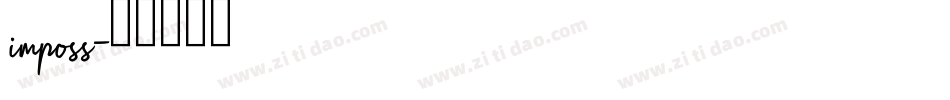imposs字体转换