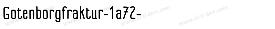 Gotenborgfraktur-1a72字体转换