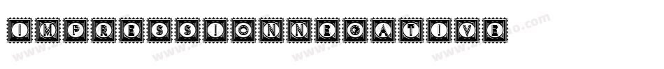 ImpressionNegative字体转换
