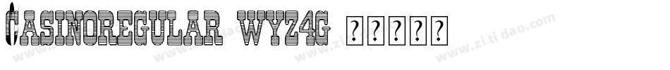 CasinoRegular-Wyz4G字体转换